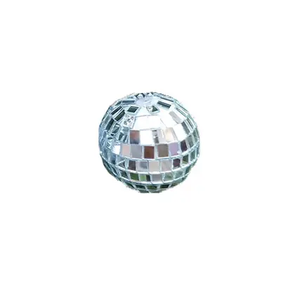 Kugle od ogledala 2 cm - Paket od 12 Srebrna