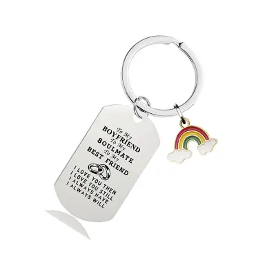 Privjesak za ključeve Rainbow CHW007 - Srebrni Srebrna