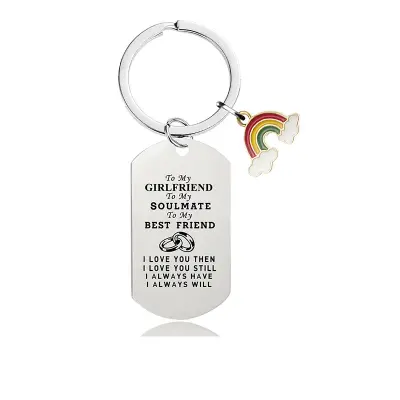 Privjesak za ključeve Rainbow CHW008 - Srebrni Srebrna
