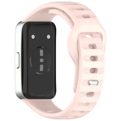 Silikonski remen za Huawei Band 10/9/8 - Točkasta tekstura Roza