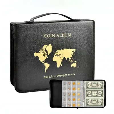 Set albuma za kolekciju novčića - Crni Crna