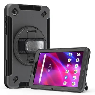 Zaštitna futrola za tablet kompatibilna s Lenovo Tab M8 (4. generacija) 8 inča TB300/TB301 2024 - Otporna na udarce, sa stalkom, za odvođenje topline,