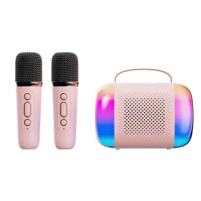 Karaoke kod kuće - Bluetooth zvučnik mikrofon Pink