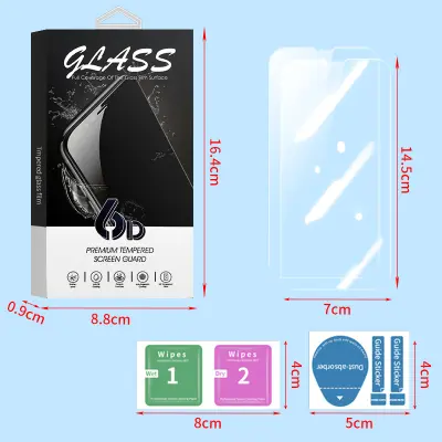 Zaštitnik zaslona od kaljenog stakla za iPhone (2-paket) Prozirna