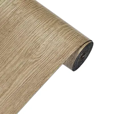 Samoljepljiva drvena folija, Ljepljiva folija za namještaj s izgledom drveta (300x40cm) | DURAWOOD svijetlo smeđa