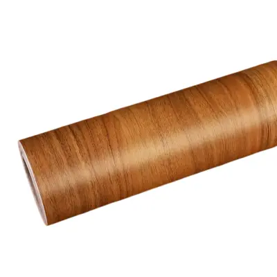 Samoljepljiva drvena folija, Ljepljiva folija za namještaj s izgledom drveta (300x40cm) | DURAWOOD kestenjasto smeđa