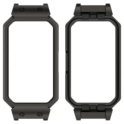 Huawei Band 10/9/8 Metal Protective Case Zinc Alloy Frame Crna