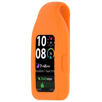 Kopča od nehrđajućeg čelika za Huawei Band 10/9/8 - Silikon Narančasta