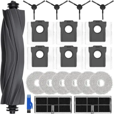 Set zamjenskih dodataka za Xiaomi Dreame L10s Pro, 6 vrećica za prašinu, 6 jastučića za brisanje, 1 glavna četka, 4 bočne četke, 2 filtera Višebojno