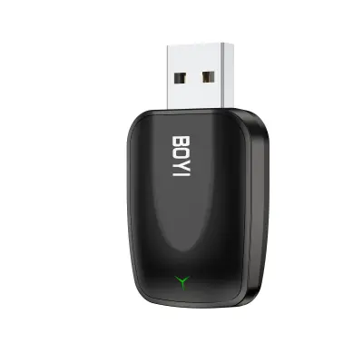 BY967S bežični CarPlay & Android Auto 2-u-1 adapter Crna