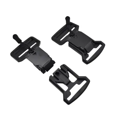 Pakiranje od 2 magnetske kopče - Crna: Brzo otpuštajuća magnetska kopča za taktičke ruksake i torbice oko struka Crna