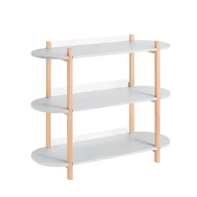 SoBuy višenamjenska polica za knjige 100 x 33 x 88 cm HSTR01-H-HG