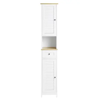 SoBuy kupaonski stup s ladicom 30x30x170cm FRG236-WN