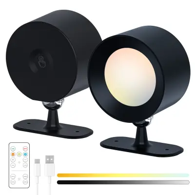Hill Cat Eye noćna lampa - Crna - USB punjiva Crna