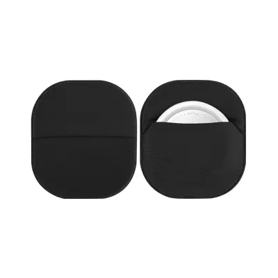 Elegantna zaštitna futrola od likra tkanine za Apple AirTags Crna