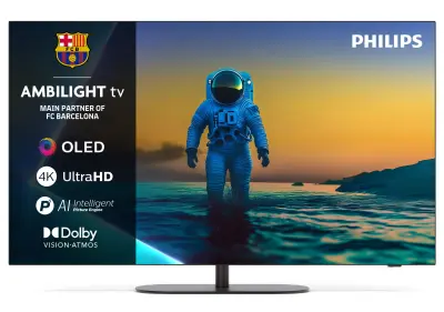 TV PHILIPS 65OLED820, 165.1cm (65"), OLED, UHD 4K 144Hz, Smart TV, Google TV - Ambilight