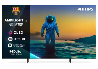 TV PHILIPS 77OLED820, 195.6cm (77"), OLED, UHD 4K 120Hz, Smart TV, Google TV - Ambilight