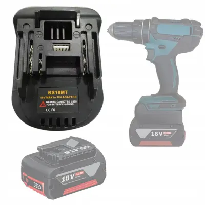 Baterijski Adapter Bosch 18V na Makita 18V BS18MT – Kompatibilan s Makita Alatima | Trajnost i Jednostavna Ugradnja