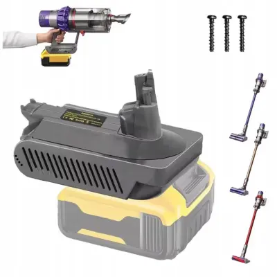 Adapter Za Bateriju Za Dewalt 18/20/60V – Kompatibilan s Dyson V10 | ABS Materijal