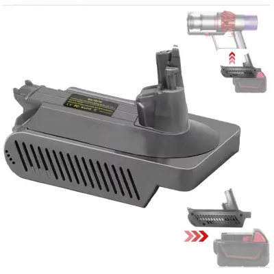 Adapter Baterije Za Milwaukee 18V – Kompatibilno s Dyson V10 | ABS Materijal