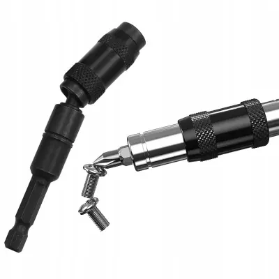 Magnetna Kutna Produžna Glava – Crna, 87mm, 1/4" | Kvalitetna Čelik, 20° Kut