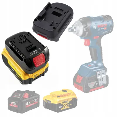 Adapter Za Baterije DM18BSL – Kompatibilan s Dewalt/Milwaukee 18V i Bosch 18V | USB Priključak 5V, 2.1A