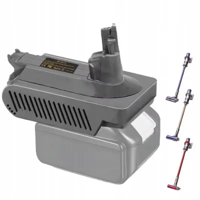 18V Adapter Za Bateriju – Kompatibilan s Dyson V10 | Za Makita BL1840/50/60 | ABS Materijal
