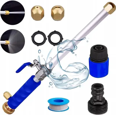 Za Vrtno Crijevo Koplje 3/4" SET3 – Aluminij, 25 Bar, 15 M Doseg | Dvije Mlaznice