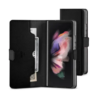 Torbica za Galaxy Z Fold 4 Folio magnetska s pretincem za novčanice