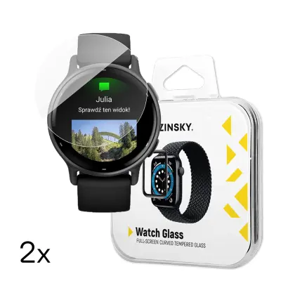 Wozinsky komplet temperiranog stakla s punim lijepljenjem za Garmin Vivoactive 5 (2 komada)