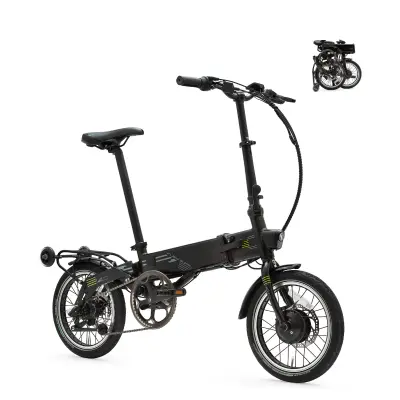 Sklopivi električni bicikl Supra 4.0 Black Lime | 16" kotači | Domet 70 km