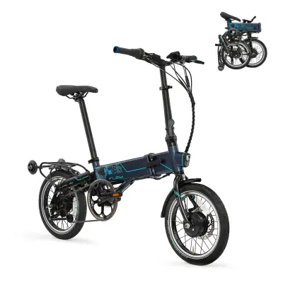 Sklopivi električni bicikl Supra 4.0+ Tech Navy | 16" kotači | Domet 90 km