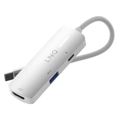 Hub 3-u-1 HDMI USB-C Power Delivery 140W 5Gbps