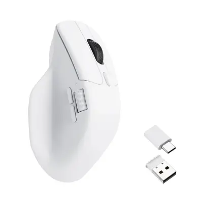 Keychron M6 bežični miš bijeli / 1000 Hz