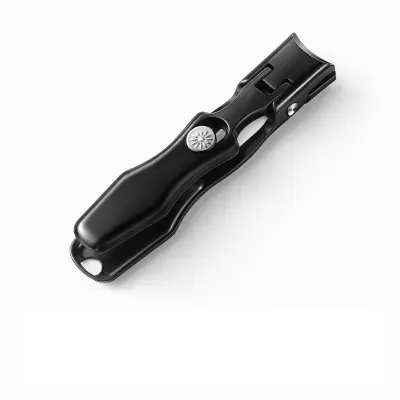 Samoblokirajuća grickalica za nokte, velika grickalica za nokte u misterioznoj crnoj boji Crna