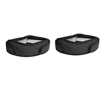 Traka za patelu (par) - Potpora i stabilnost Crna