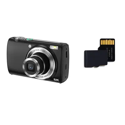 Digitalni fotoaparat s 5x optičkim zumom Crna
