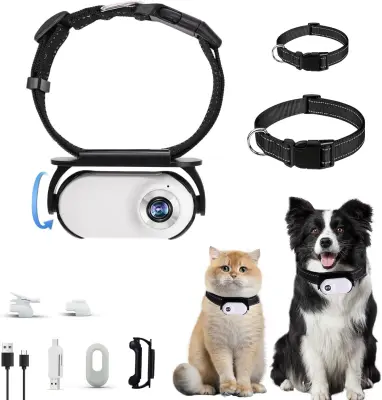 Mini akcijska kamera, Bodycam za motocikl, Kamera za kacigu 1080P Bijela