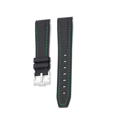 20mm Gumeni remen za sat Omega x Swatch Crna+Zelena
