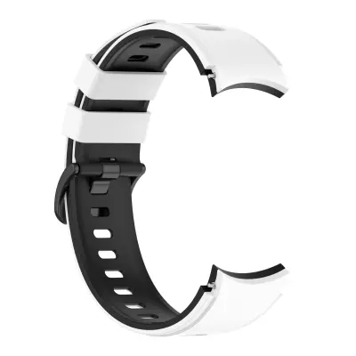 Bijelo Crni Silikonski Remen za Samsung Watch 4 Seriju Bijela Crna