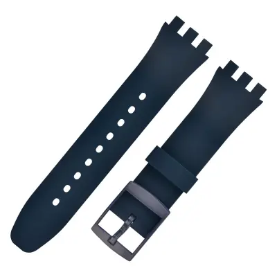 Premium silikonski zamjenski remen za Swatch sat Tamnoplava