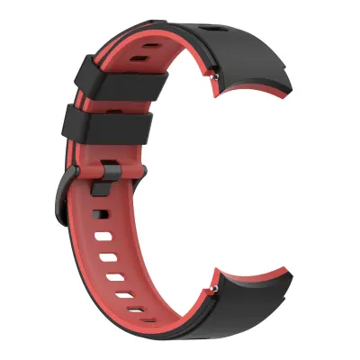 Silikonska narukvica za Samsung Watch 4 Crna+Crvena