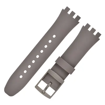 Premium silikonski zamjenski remen za Swatch sat Siva