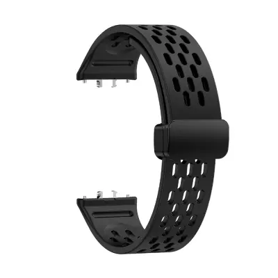 Silikonski remen za sat za Samsung Galaxy Fit 3 Crna