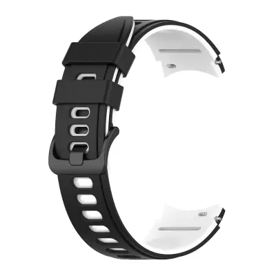 Silikonska narukvica za Samsung Watch 4 Crno-bijela