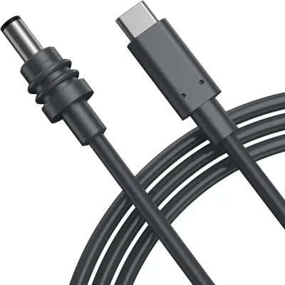USB-C na DC Star kabel - TR-69C: Napajanje i povezivost Crna