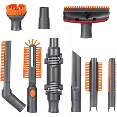 Set Pribora Za Usisavač 32mm – 9 Komada | Kompatibilnost s Kärcher | Siva + Narančasta