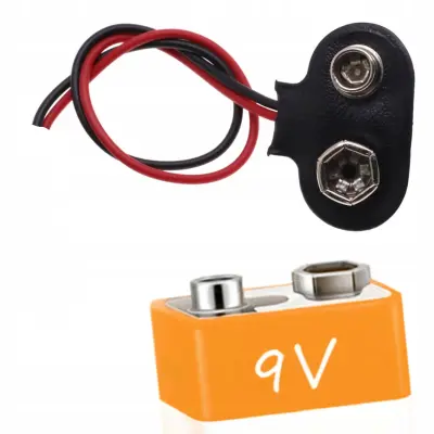 Baterije 9V DC Adapter – Praktičan Konektor | Duljina Kabel 15 Cm