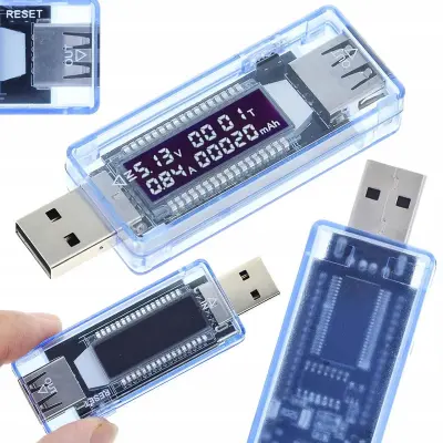 USB Tester KEWEISI KWS-V20 – Precizno Mjerenje Napona i Stuje | 4V-20V, 0A-3A, LCD Zavjesa