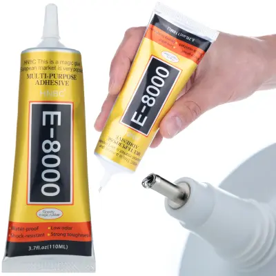 Univerzalno Ljepilo E-8000 110ml – Preciznost i Trajnost | Za Elektroniku, Keramiku, Metal